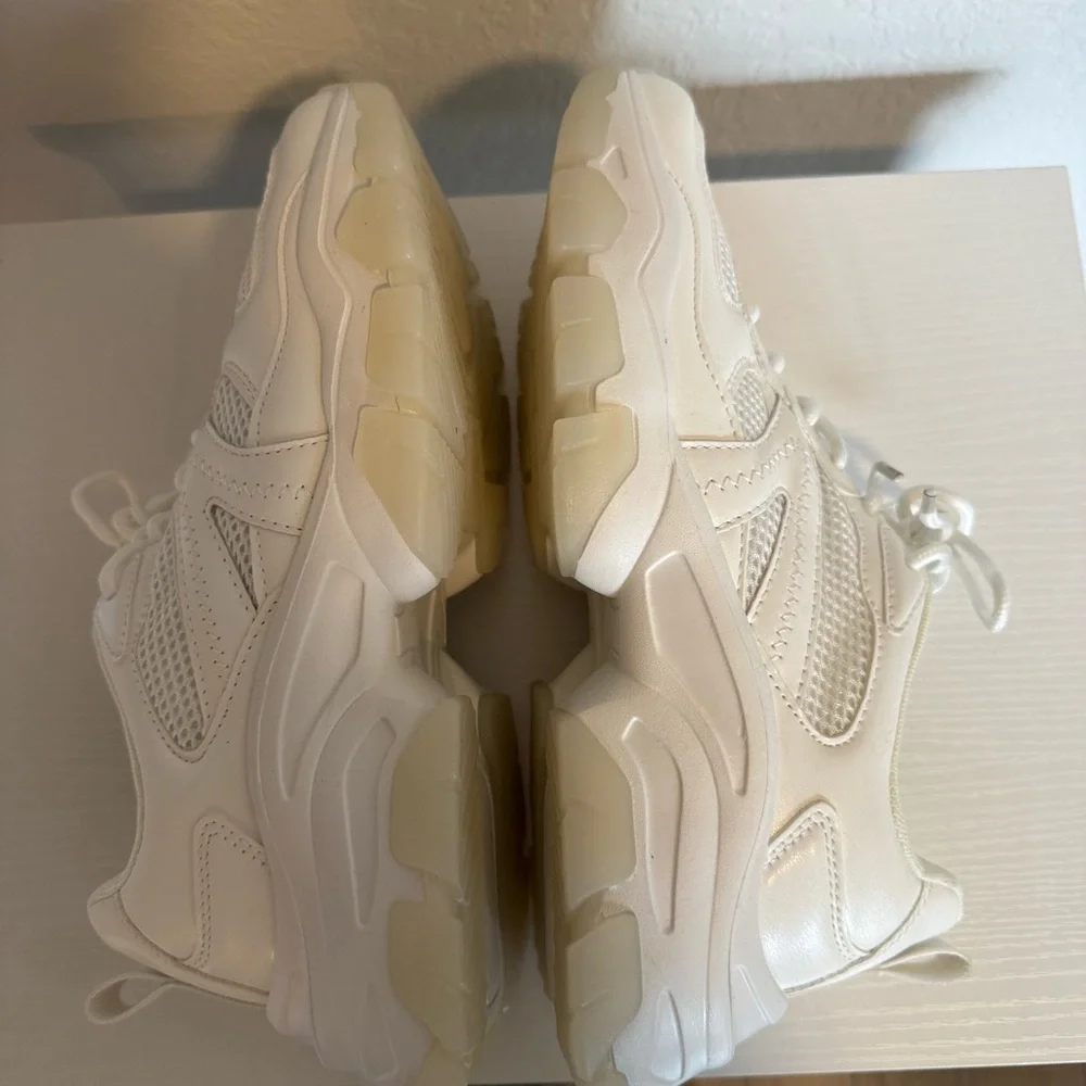 Fabletics The Dad White Sneakers NEW NEVER WORN Women’s Size 9 - Picture 10 of 13